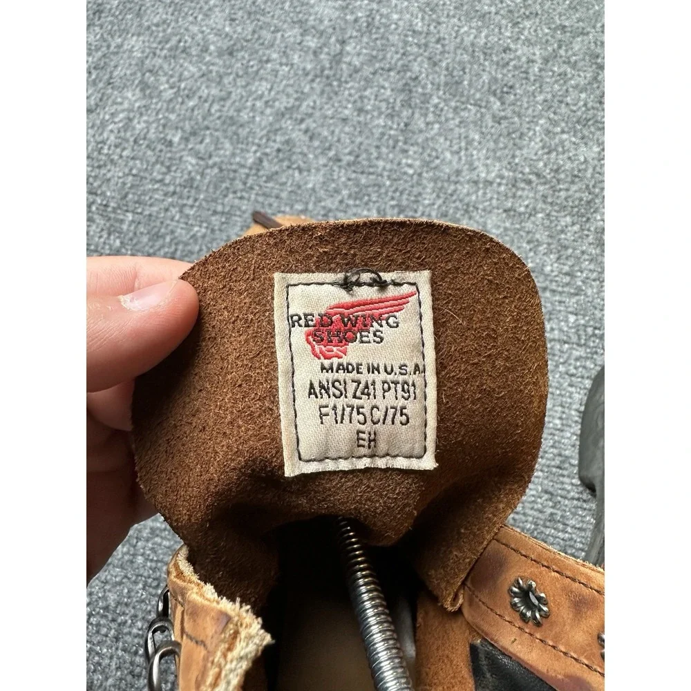 Mens Work Boots Red Wing 3001 Steel Toe Brown Leather Made in USA, Size 11 B‎